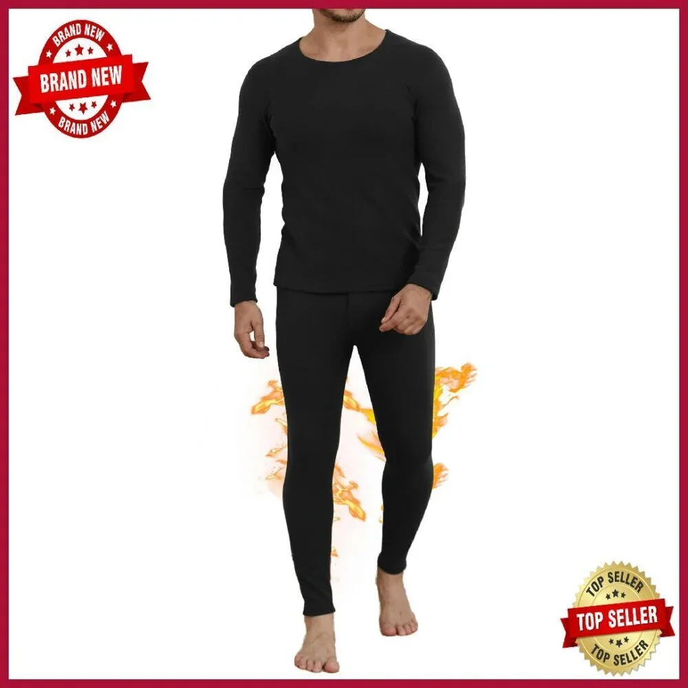 Men's Thermal Long Johns Polar Fleece Lined Winter Base Layer Bottoms